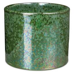 Junebug Amaco Potter's Choice Glaze applied to a vessel and fired at Cone 6.