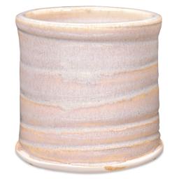 Amaco Potter's Choice Flux Glaze - Pint, Rose Mist, fired piece