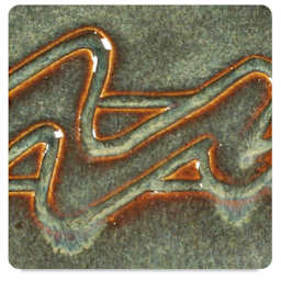 Amaco Potter's Choice Glaze - Gallon, Iron Lustre - swatch