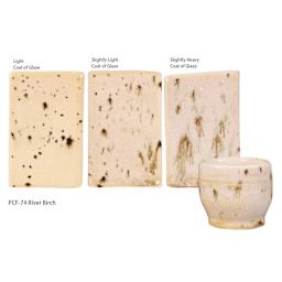 Light Coat of Glaze. Slightly Light Coat of Glaze. Slightly Heavy Coat of Glaze. PCF-74 River Birch.