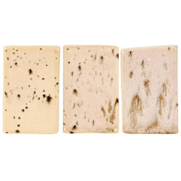 Amaco Potter's Choice Flux Glaze - Pint, River Birch coat gradients left to right: light, slightly light, and slightly heavy