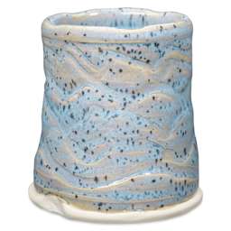 Amaco Potter's Choice Flux Glaze - Pint, Ocean Drift, fired piece