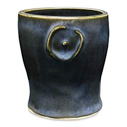 Amaco Potter's Choice Glaze - Gallon, Blue Midnight finished vase example
