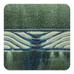 Amaco Potter's Choice Glaze - Pint, Serpentine Green fired to cone 5 oxidation