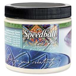 Speedball Earthenware Glaze - 16 oz, Bright White - front of packaging