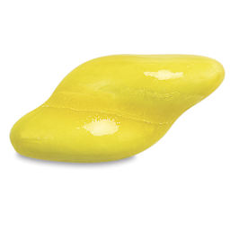 Speedball Earthenware Glaze - Yellow - finished example