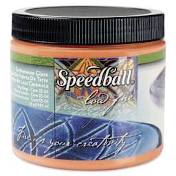 Speedball Earthenware Glaze - 16 oz, Medium Blue