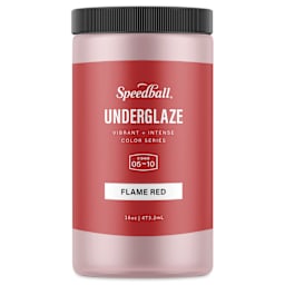 Speedball Ceramic Underglaze - Flame Red, Opaque, 16 oz