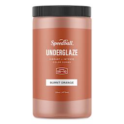 Speedball Ceramic Underglaze - Burnt Orange, 16 oz