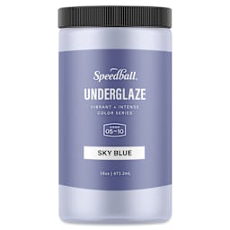 Speedball Ceramic Underglaze - Sky Blue, Opaque, 16 oz