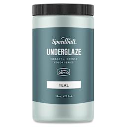 Speedball Ceramic Underglaze - Teal, Opaque, 16 oz