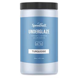 Speedball Ceramic Underglaze - Turquoise, Opaque, 16 oz
