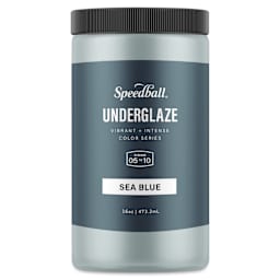 Speedball Ceramic Underglaze - Sea Blue, Opaque, 16 oz