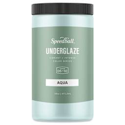 Speedball Ceramic Underglaze - Aqua, Opaque, 16 oz