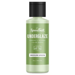 Speedball Ceramic Underglaze - Medium Green, Opaque, 2 oz