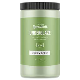 Speedball Ceramic Underglaze - Medium Green, Opaque, 16 oz