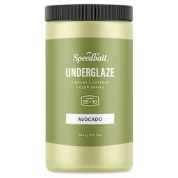 Speedball Ceramic Underglaze - Avocado, Opaque, 16 oz