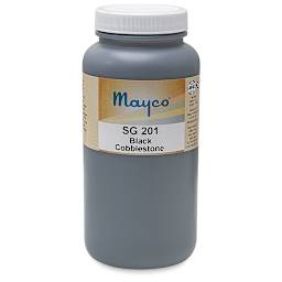 Mayco Cobblestone Glaze - Pint, Black container