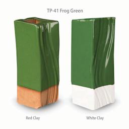 Amaco Teacher's Palette Glaze - Pint, Frog Green clay comparison