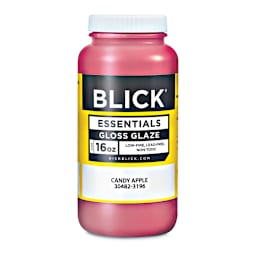 Blick Essentials Gloss Glaze - Pint, Candy Apple front of jar