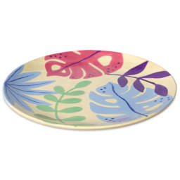 Blick Essentials Gloss Glaze - Pint, Deep Lake - finished plate example