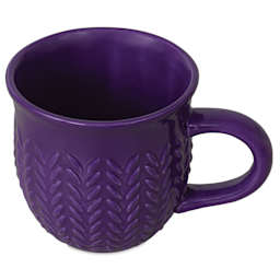 Blick Essentials Gloss Glaze - Pint, Amethyst - finished mug example