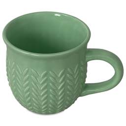 Blick Essentials Gloss Glaze - Matcha - finished mug example