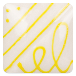 Mayco Designer Liners - Yellow fired to cone 6 oxidation