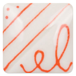 Mayco Designer Liners - Orange fired to cone 10 reduction