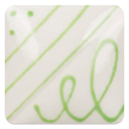 Mayco Designer Liners - Bright Green fired to cone 10 reduction