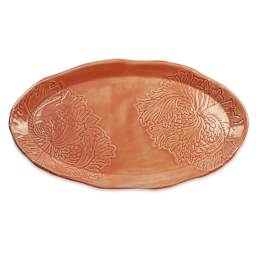 Amaco Celadon Glazes - Poppy applied to plate