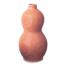 Amaco Celadon Glazes - 10 lb (Dry), Tangelo - finished vase example