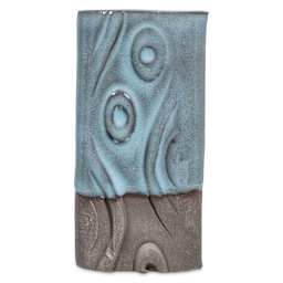 Amaco Celadon Glazes - 10 lb (Dry), Glacier, fired on Dark Chocolate #32