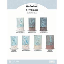 Amaco Celadon Glazes - Glacier clay comparison