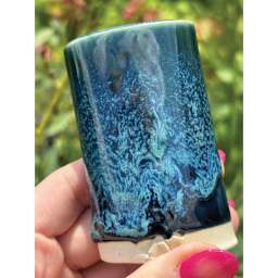 Amaco Celadon Glazes - Storm applied to clay beneath PC47