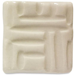 Speedball Stoneware Glaze - Clear glaze on tile