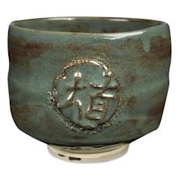 Amaco Gloss Shino Lead-Free Glazes - SH-45 Matcha, Pint, bowl