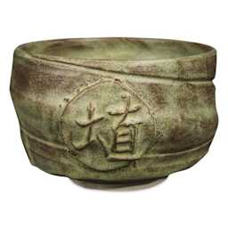 Amaco Matte Shino Lead-Free Glaze - SH-46 Matcha, Pint, bowl