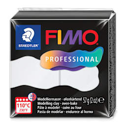 Staedtler Fimo Professional Polymer Clay - White, 2 oz, packaging