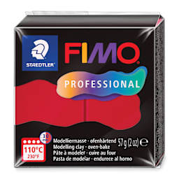 Staedtler Fimo Professional Polymer Clay - Carmine, 2 oz, packaging