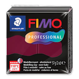 Staedtler Fimo Professional Polymer Clay - Bordeaux, 2 oz, packaging
