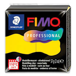 Staedtler Fimo Professional Polymer Clay - True Yellow, 2 oz front of packaging