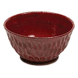 Standard Clay Company 547 Clay - Finished bowl fired at Cone 6 with Candy Apple Blick Essentials Glaze.