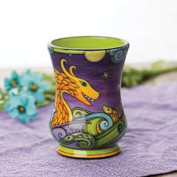 Mayco Fundamentals Underglazes and Sets - finished fantasy art cup example