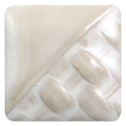 Mayco Stoneware Classic Glaze - White Opal, fired at cone 10 reduction