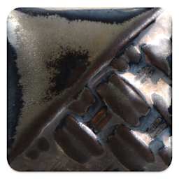 Mayco Stoneware Classic Glaze - Mirror Black, fired at cone 10 reduction