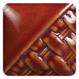 Mayco Stoneware Classic Glaze - Cinnabar, fired at cone 10 reduction