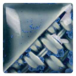 Mayco Stoneware Classic Glaze - Micro Cerulean, fired at cone 10 reduction