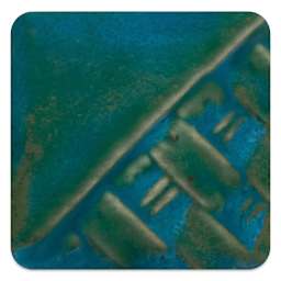 Mayco Stoneware Classic Glaze - Tropical Teal, fired at cone 10 reduction