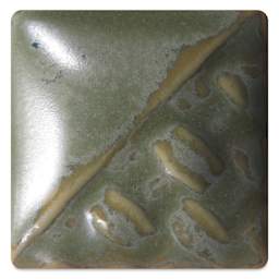 Mayco Stoneware Classic Glaze - Green Tea, Gallon, fired at cone 6 oxidation
